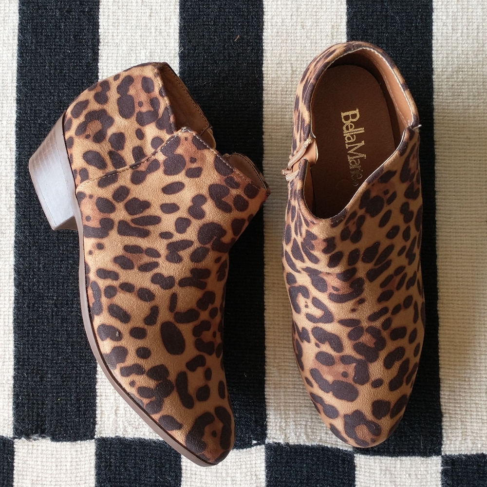 Leopard Print Booties